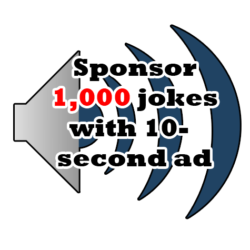 Sponsor 1,000 jokes